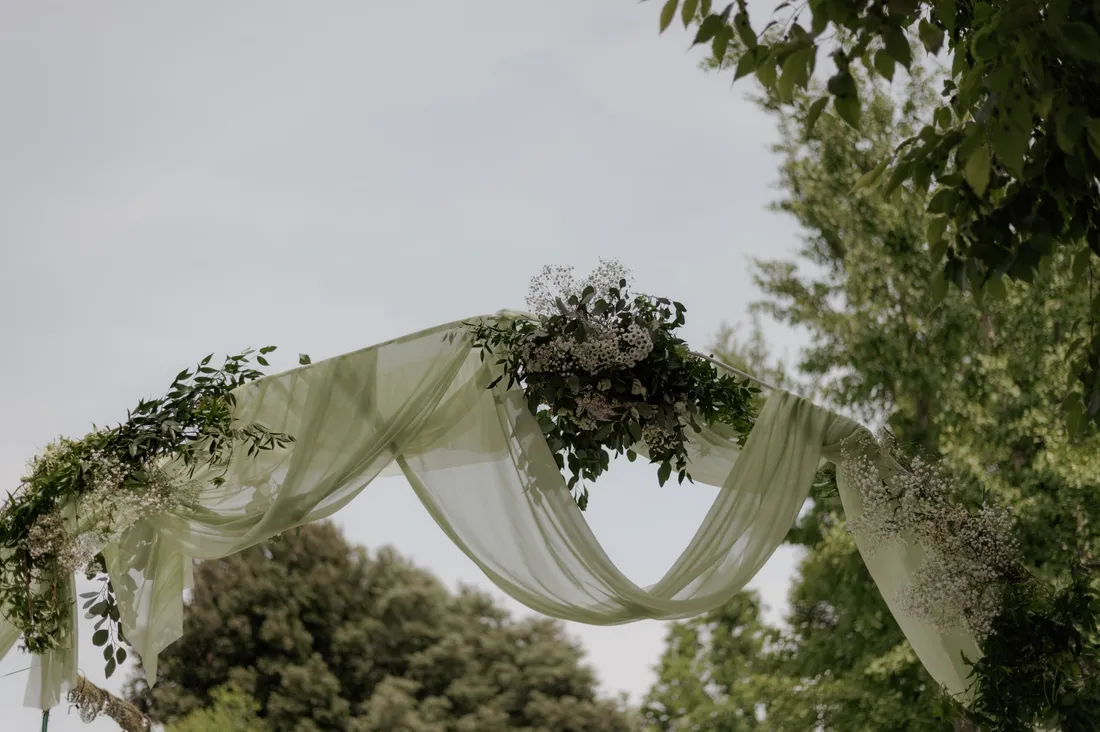 Allestimento floreale per un matrimonio, realizzato da Bottega in Fiore
